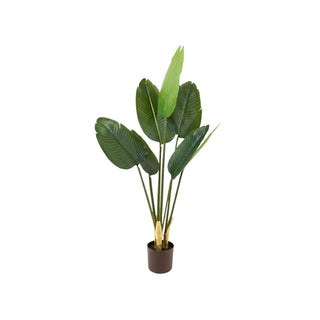 Planta artificial Ave del Paraíso 126 cm – verde / negro