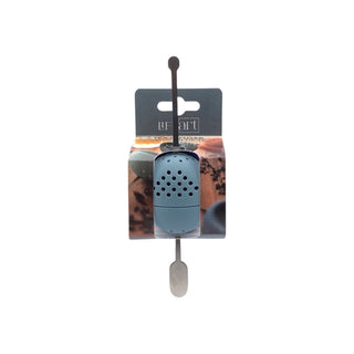 Infusor de té 6.3 cm - azul - 50% silicona y 50% metal