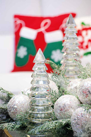 Arbol De Navidad Cristal Óptico 33 Cm