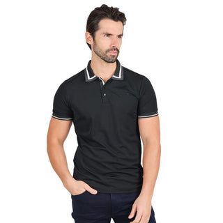 Franela Manga Corta Talla XL Corte Ajustado Color Negro