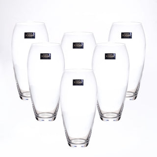 Juego De 6 Vasos Long Cecilia 473 ML Cristal de Bohemia