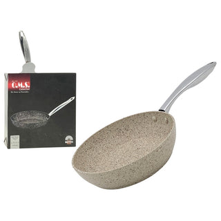 Sartén 30 cm – crema / plateado