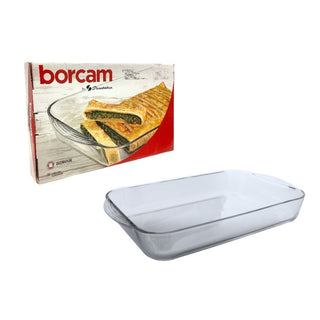 Bandeja para hornear vidrio refractario 400X250X60MM 3850 CC 
 Pasabahce Borcam