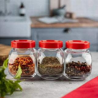 Juego De 3 Envase De Vidrio Con Tapa 200 ML
