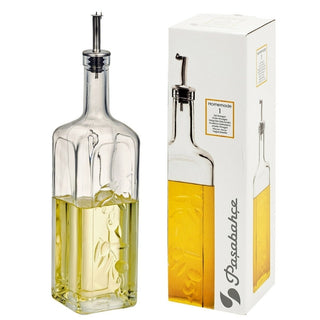 Aceitero/Vinagrera De Vidrio Transparente Tapa Metálica, 1 Liro, Pasabahce