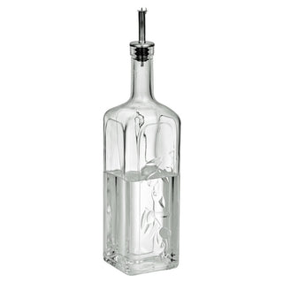 Aceitero/Vinagrera De Vidrio Transparente Tapa Metálica, 1 Liro, Pasabahce