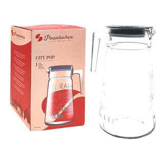 Jarra (City pop) 2000 cc – vidrio transparente / gris