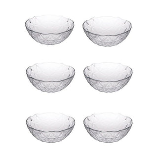 Set De Ensaladeras De Vidrio 6 piezas 13 Cm, 300 ML