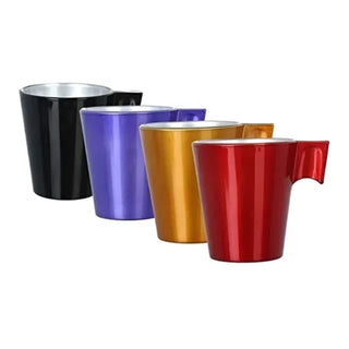 Set de Vasos De Vidrio Modelo Flashy Expresso 4 Piezas Multicolor Luminarc-Francia 214 ML