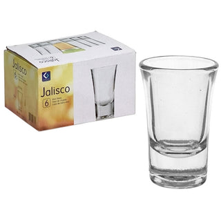 Set De Vasos Shot De Vidrio Modelo Jalisco 30 ML 6 Piezas