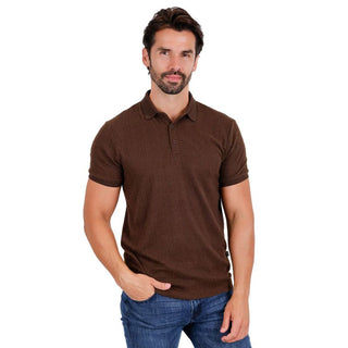 Franela Manga Corta Talla XL Corte Ajustado Chocolate