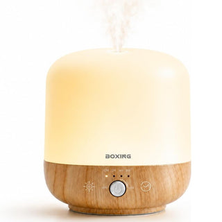 Difusor de Aceite Aromatico de 300 ML, Luz Led, 7 Colores, Temporizador