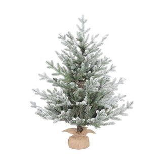 Arbol de Navidad De Mesa Nevado, Espiga Mixta, 91 Cm