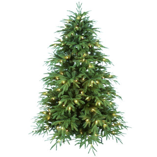 Arbol de Navidad Verde Espiga Mixta Con Luces Led, 2,40 Mts. 4.211 Puntas