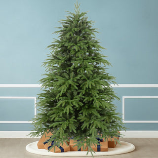 Arbol de Navidad Verde Espiga Mixta Con Luces Led, 2,40 Mts. 4.211 Puntas
