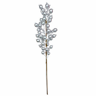 Rama de Navidad Berry Color Plateado 66 Cm