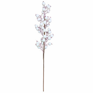 Rama de Navidad Berry Color Blanco 66 Cm
