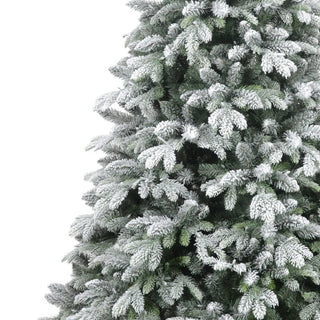 Arbol De Navidad Nevado Espiga Mixta Tipo Paraguas de 2,43 mts.