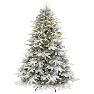 Arbol de Navidad Nevado Premium Espiga Mixta 1,82 Mts. 260 Luces Led