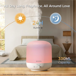 Difusor de Aceite Aromatico de 300 ML, Luz Led, 7 Colores