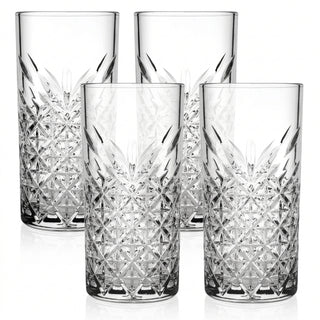 Set De Vasos De Vidrio 4 Piezas 450 ML
