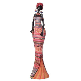 Figura Decorativa Mujer Africana 44 CM