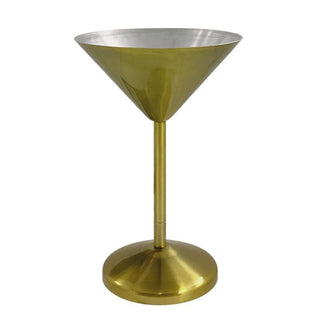 Copa de Martini de Metal Dorado