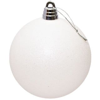 Bambalina De Navidad 15Cm Glitter Color Blanco Iridiscente