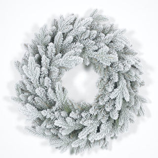 Corona de navidad nevada 60 cm